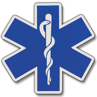 Star of Life Die Cut Reflective Decals